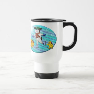 Caneca Térmica País das maravilhas do inverno do azevinho