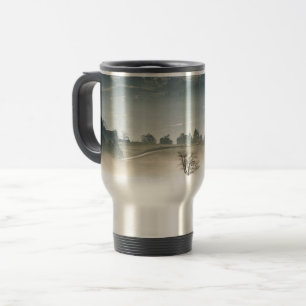 Caneca Térmica Paisagem campestre nebulosa da Suíça