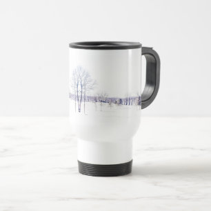 Caneca Térmica Paisagem de inverno de neve