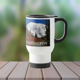 Caneca Térmica Paisagem do Monte Rainier do Estado de Washington