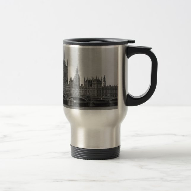 Caneca Térmica Palácio Branco Negro de Westminster (Direita)