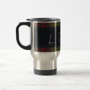 Caneca Térmica Palavra de amor rabiscada de SlipperyJoe gradiente