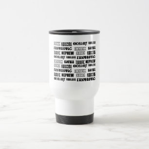 Caneca Térmica Palavras legal do positivo dos sobrinho do design