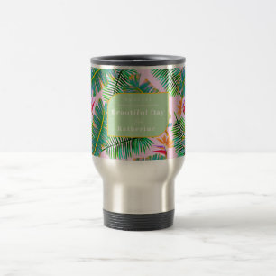Caneca Térmica Palm Paradise Rosa