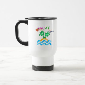 Caneca Térmica Palma de Vacinação Branca—