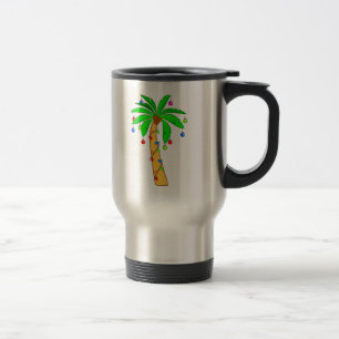 Caneca Térmica Palmeira decorada para o Natal