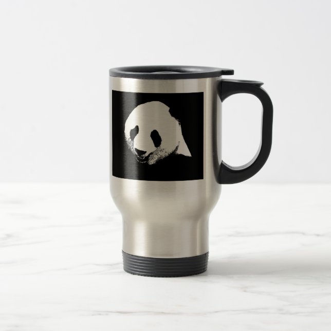Caneca Térmica Panda branca e preta (Direita)