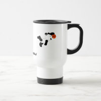 Panda Dunking da batida dos desenhos animados