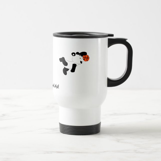 Caneca Térmica Panda Dunking da batida dos desenhos animados (Direita)