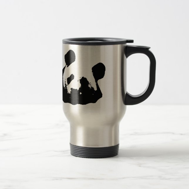 Caneca Térmica Panda Pop de Arte Negra (Direita)