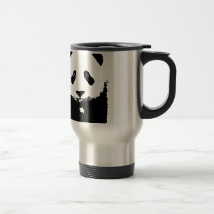 Caneca Térmica Panda Preta e Branca