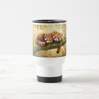 Caneca Térmica Pandas Vermelhos da Floresta Encantada - Envoltóri