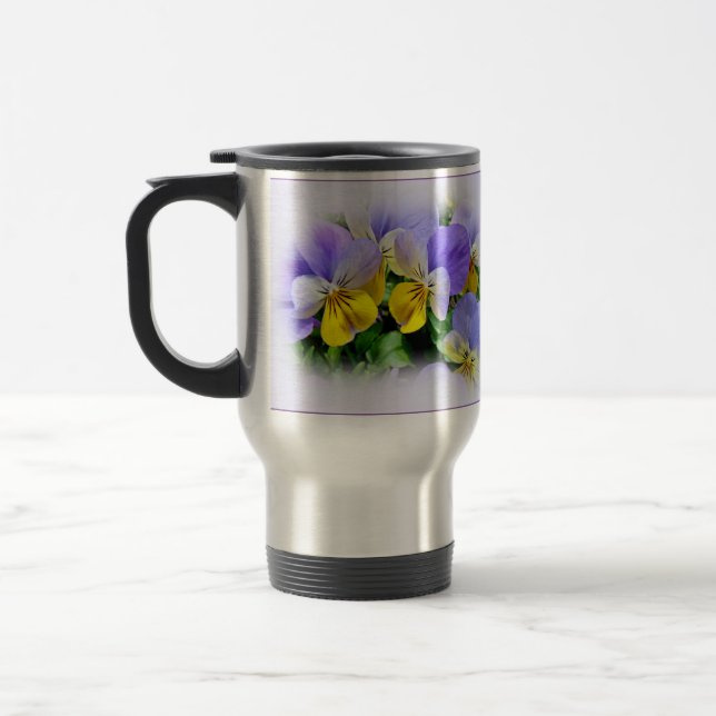Caneca Térmica Pansias - Roxo e Amarelo (Esquerda)