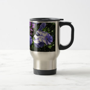 Caneca Térmica Pansies roxos tímidos
