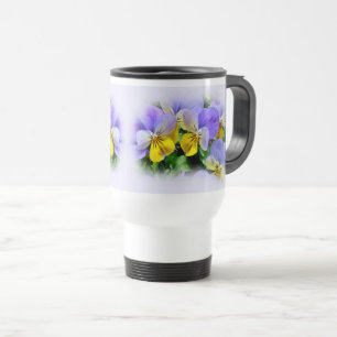 Caneca Térmica Panteras amarelas e roxas