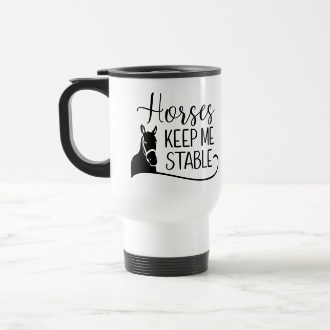 Caneca Térmica Pão de Cavalo, Equestre, Rodeio, Fazenda Pony Cowb (Esquerda)