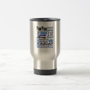 Caneca Térmica Papá leal forte do vovô do dia dos pais do Pawpa