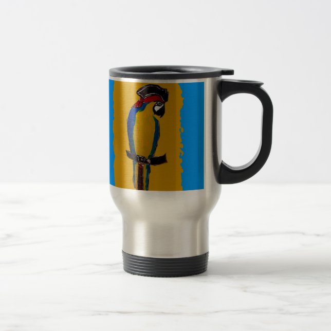 Caneca Térmica Papagaio Azul (Direita)