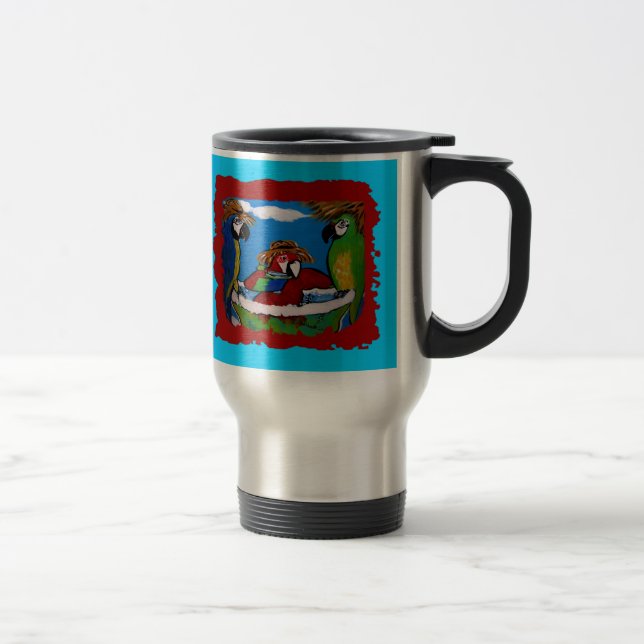 Caneca Térmica Papagaios de Festa (Direita)