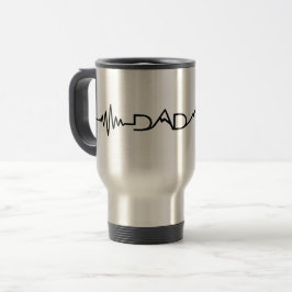 Caneca Térmica Papai Coração | Café Minimalista do Dia dos Pais