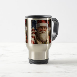 Caneca Térmica Papai noel americano/Viagem ao trabalho Mug, 15 oz