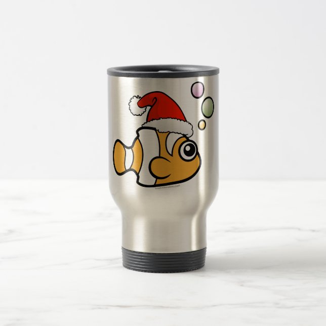 Caneca Térmica Papai noel de Clownfish dos desenhos animados (Centro)