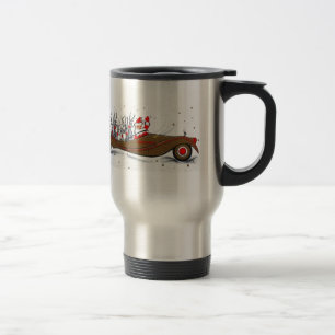 Caneca Térmica Papai noel & rena bonitos do meio século do