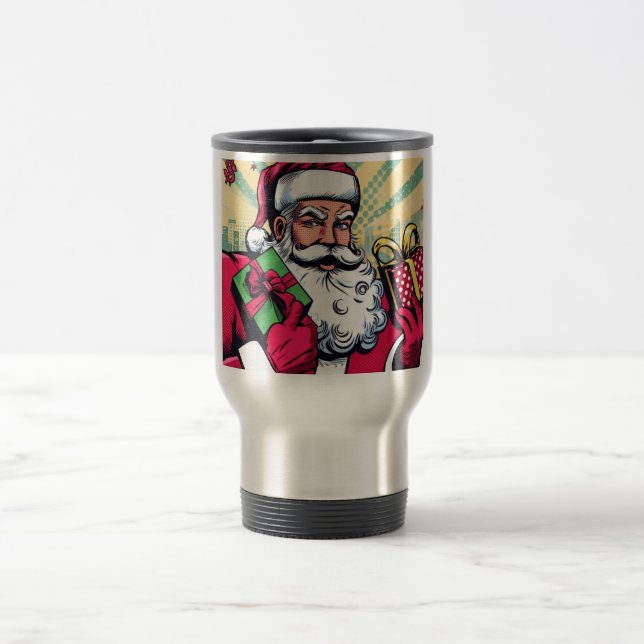 Caneca Térmica Papais noeis de banda desenhada/Natal (Centro)