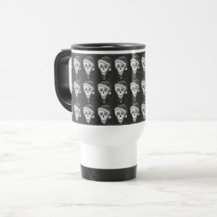 CANECA TÉRMICA PAPAIS NOEIS DE CABEÇA DO MORTO CRUZADOS, NATAL S