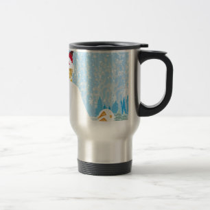 Caneca Térmica papais noeis presos na chaminé