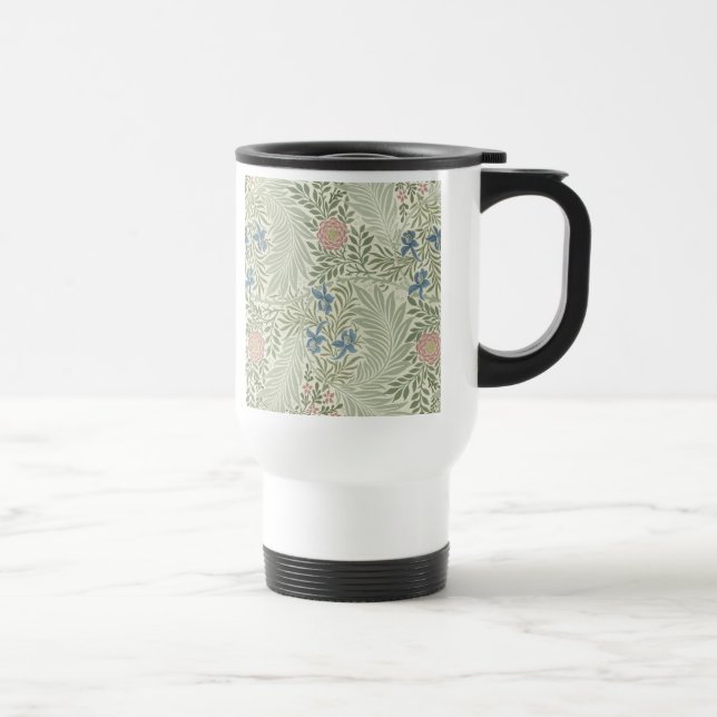Caneca Térmica Papel de Parede Floral Larkspur de William Morris (Direita)