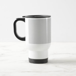 Caneca Térmica Papel de Presente Cinza com Padrão de Natal Modern
