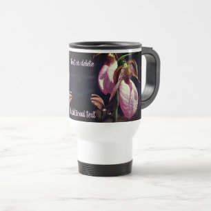 Caneca Térmica Par Orquídea Cinzenta Rosa Slipper Personalizado