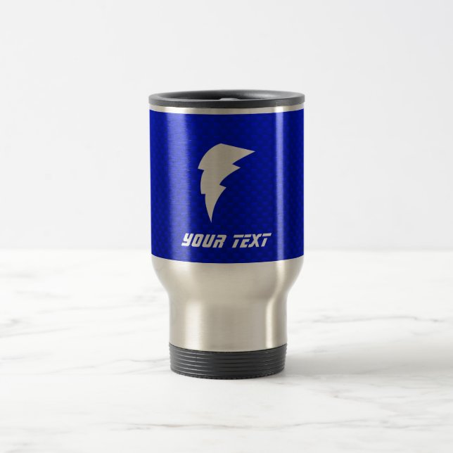 Caneca Térmica Parafuso de relâmpago azul (Centro)