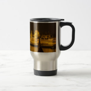 Caneca Térmica Parlamento húngaro Budapeste por noite