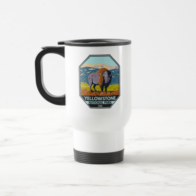 Caneca Térmica Parque Nacional Yellowstone North American Bison (Esquerda)