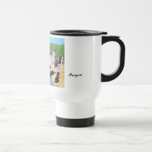 Caneca Térmica Partido personalizado Labradors da piscina