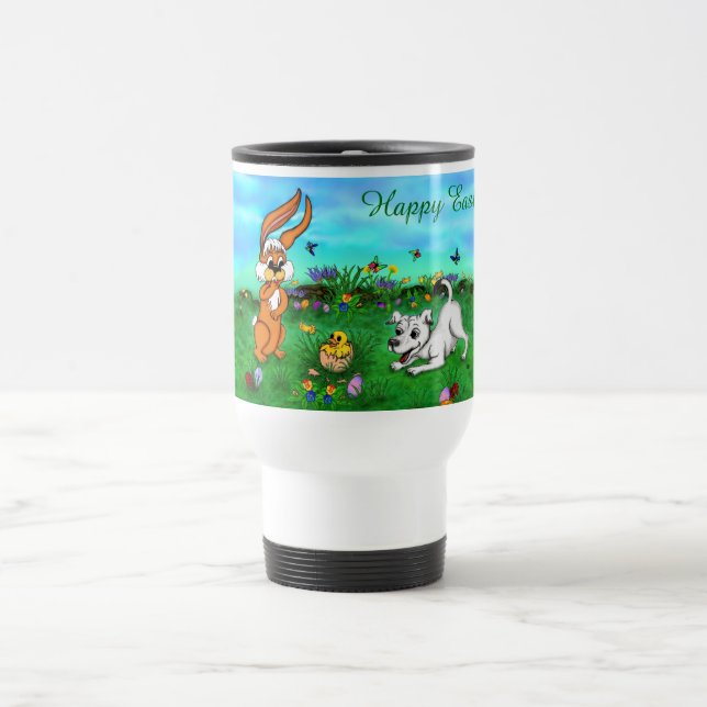 Caneca Térmica Páscoa - Coelho e Pintinho da Capo (Centro)