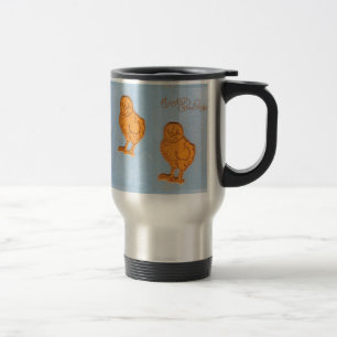 Caneca Térmica Páscoa Saudações Pintinhos em Azul