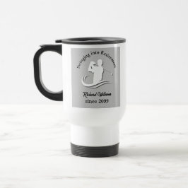 Caneca Térmica Passando para o Partido Jogador de Golfe Moderno d