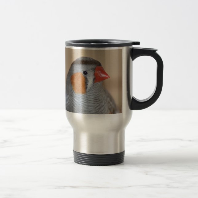 Caneca Térmica Passarinho de zebra (Direita)