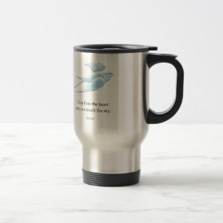 Caneca Térmica Pássaro Azul Vintage