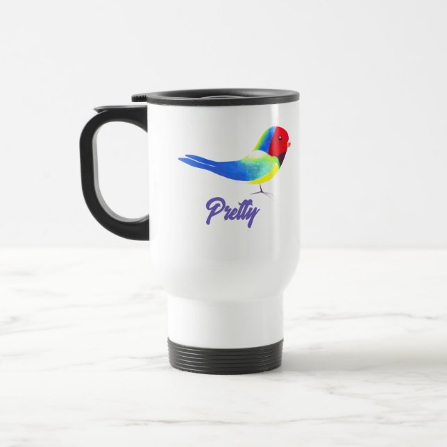 Caneca Térmica Pássaro bonito (Esquerda)