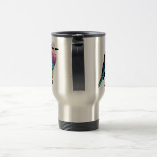 Caneca Térmica Pássaro do rolo de Breasted do Lilac