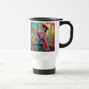 Caneca Térmica Pássaro Fantasia Cardinal Macho
