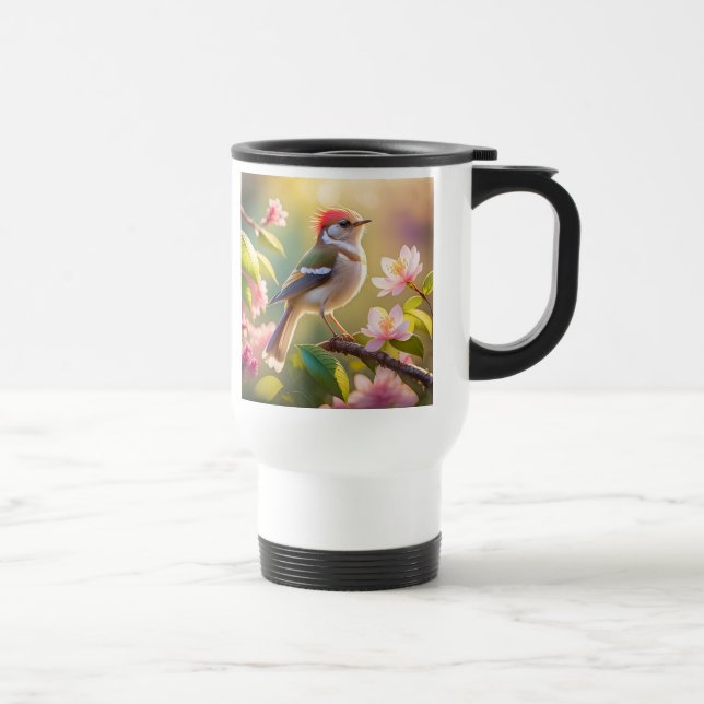 Caneca Térmica Pássaro Fantasia do Warblay Chested Buff (Direita)