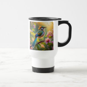 Caneca Térmica Pássaro Fantástico de Ala Verde