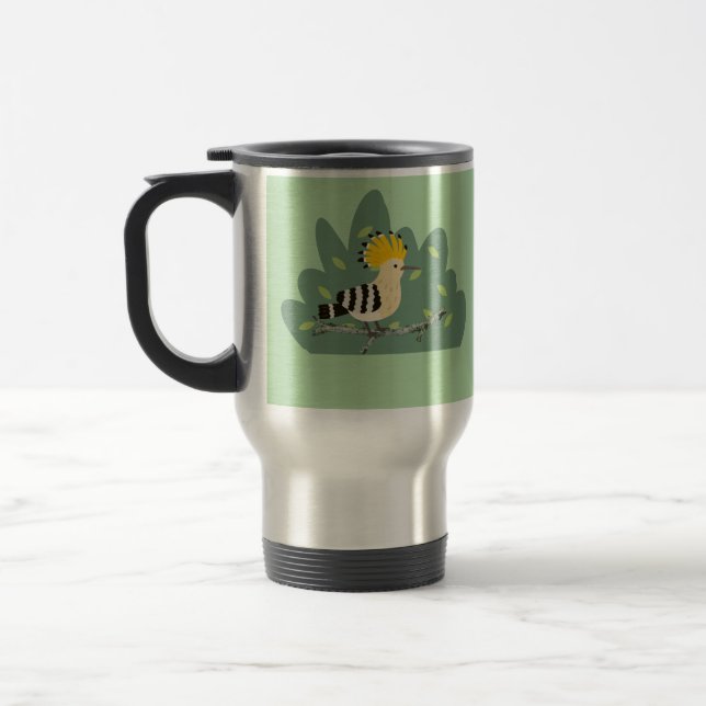 Caneca Térmica Pássaro Hoopoe (Esquerda)