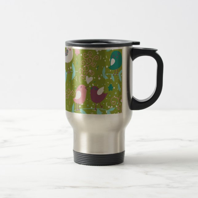 Caneca Térmica Pássaros Brincadinhos em Vinhas (Direita)