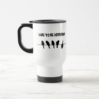 Caneca Térmica Pássaros em um fio - ouse ser diferente